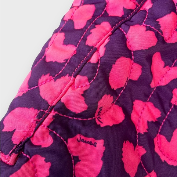 2010 Marc by Marc Jacobs Pink Quilted Heart-Print Nylon Tote - Picture 8 of 11